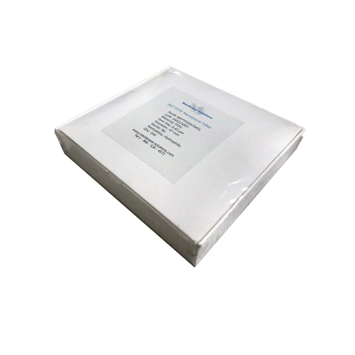 MS PTFE Membrane Filter فیلتر کاغذی آزمایشگاهی ممبران µm 0.45 mm 47