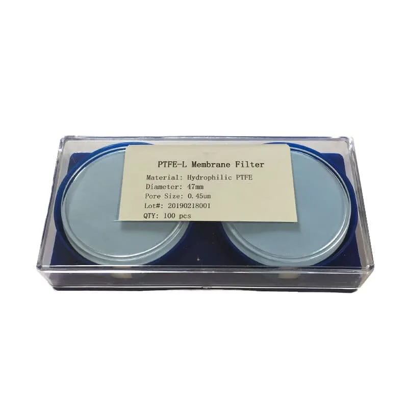فیلتر غشایی مدل Ptfe آبدوست قطر منفذ 0.45μm قطر غشا 47mm