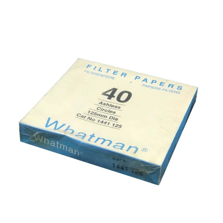 کاغذ صافی آزمایشگاهی واتمن 40 قطر 125 میلی متر مدل Ashless