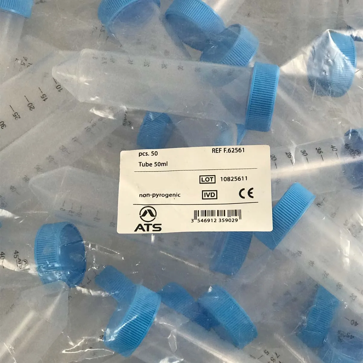 Falcon (Centrifuge) tubes 50 ml non Steril ATS لوله سانتریفیوژ 50 میلی لیتر غیر استریل ATS