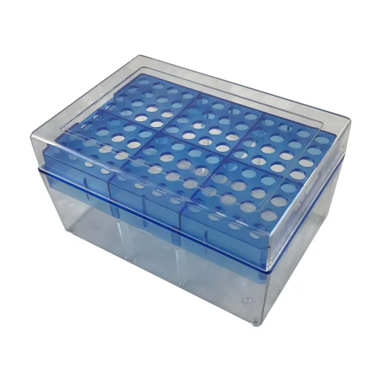 رک نوک سمپلر آبی 1000 لاندا برند Polycarbonate مدل 96 خانه