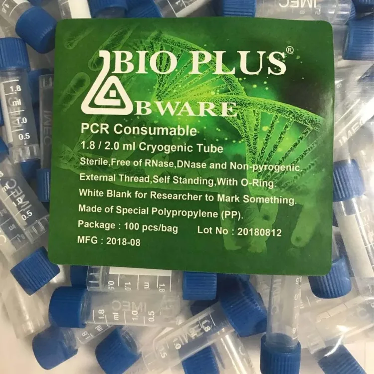 کرایوتیوب 2 سی سی 100 عددی  PCR برند بایوپلاس