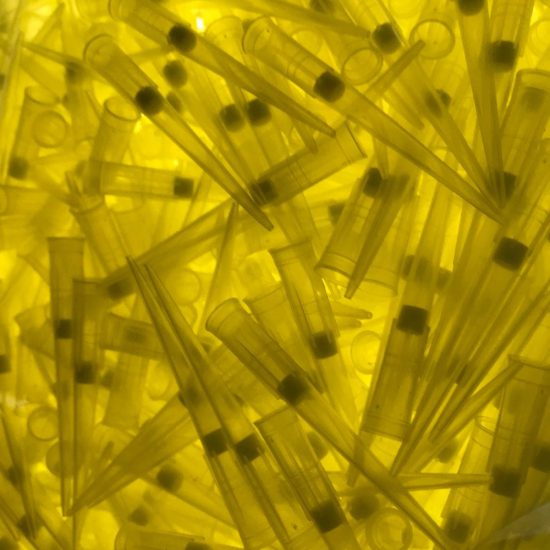 نوک سمپلر فیلتر دار زرد 100 لاندا برند BIOVIAN 
