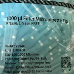 نوک سمپلر فیلتر دار آبی 1000 لاندا برند بایوویان مدل وان تیپ بسته 500 عددی