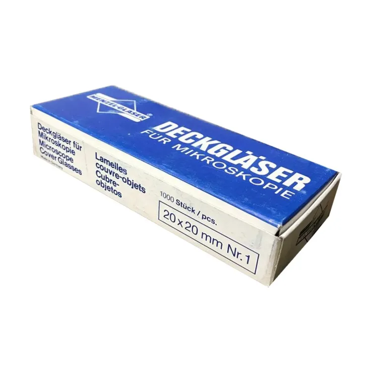 لامل میکروسکوپ دکگلسر مِنزل آلمان مدل 20*20 بسته 1000 عددی