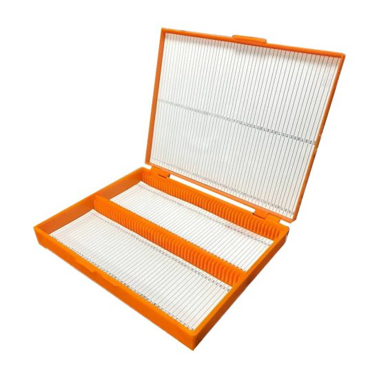 microscope slide boxes 100-place