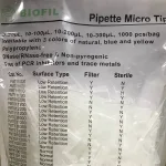 نوک سمپلر فیلتردار 100 لاندا استریل جتبایوفیل 1000 عددی