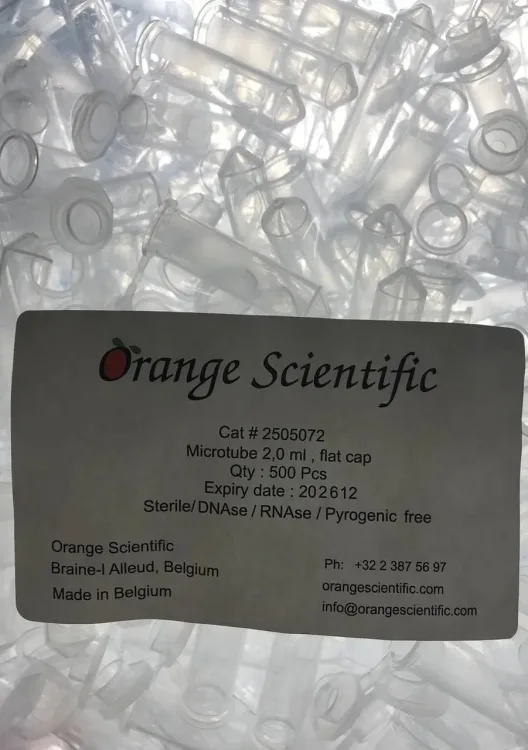 میکروتیوب اورنج PCR حجم  2 سی سی آرناس دیناس پایروژن فری