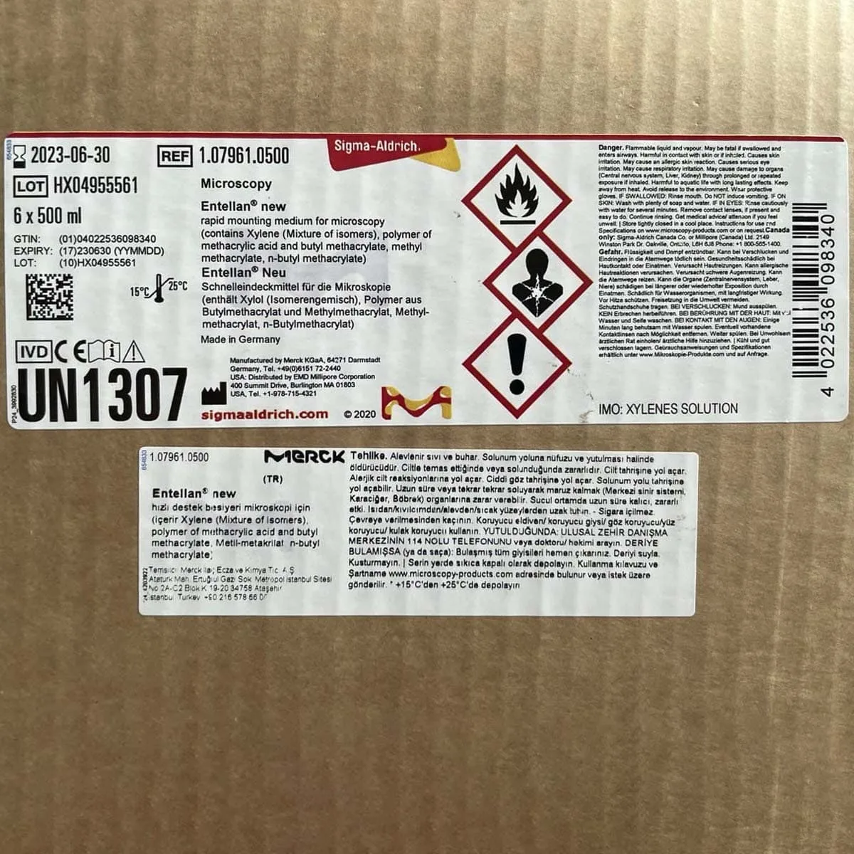 چسب انتلان سیگما آلدریچ ( مرک سابق ) 500ml