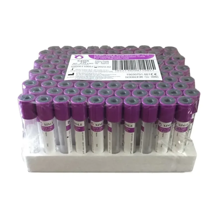 لوله وکیوم خونگیری 3 میلی لیتر با ضد انعقاد K3 EDTA برند زینل