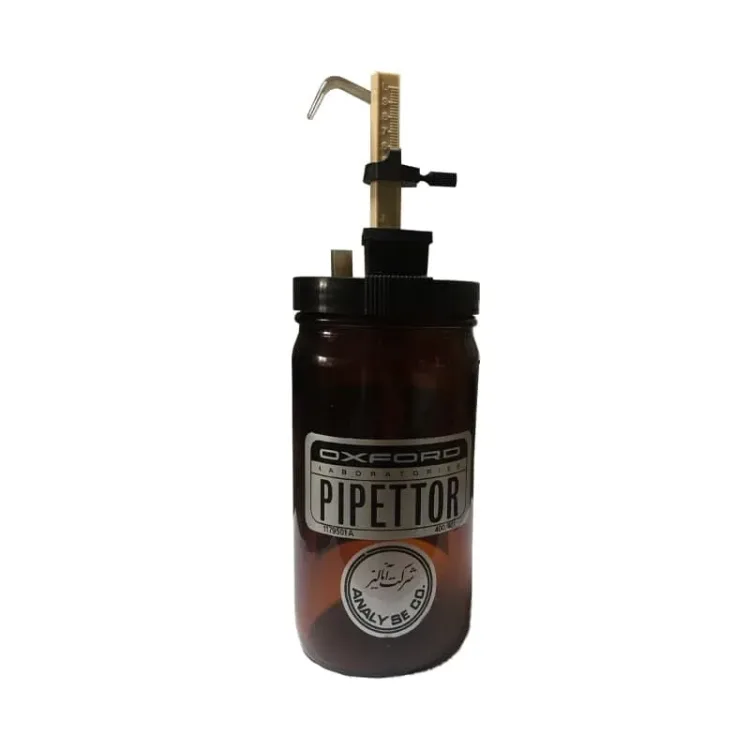 پیپتور آزمایشگاهی (دیسپنسر) شیشه ای 0.5 لیتری طرح آکسفورد