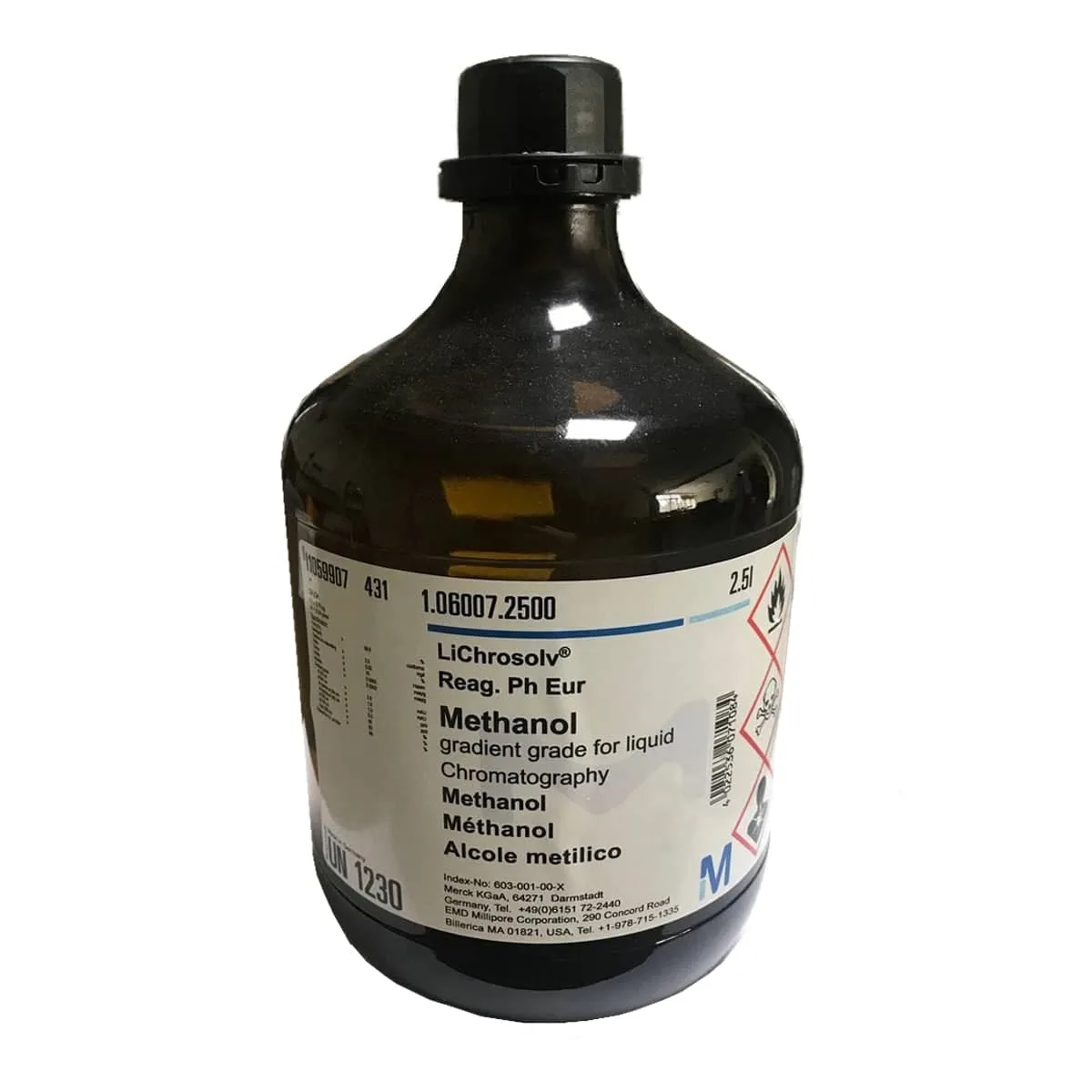 متانول 2.5 لیتری مرک آلمان کد 106007