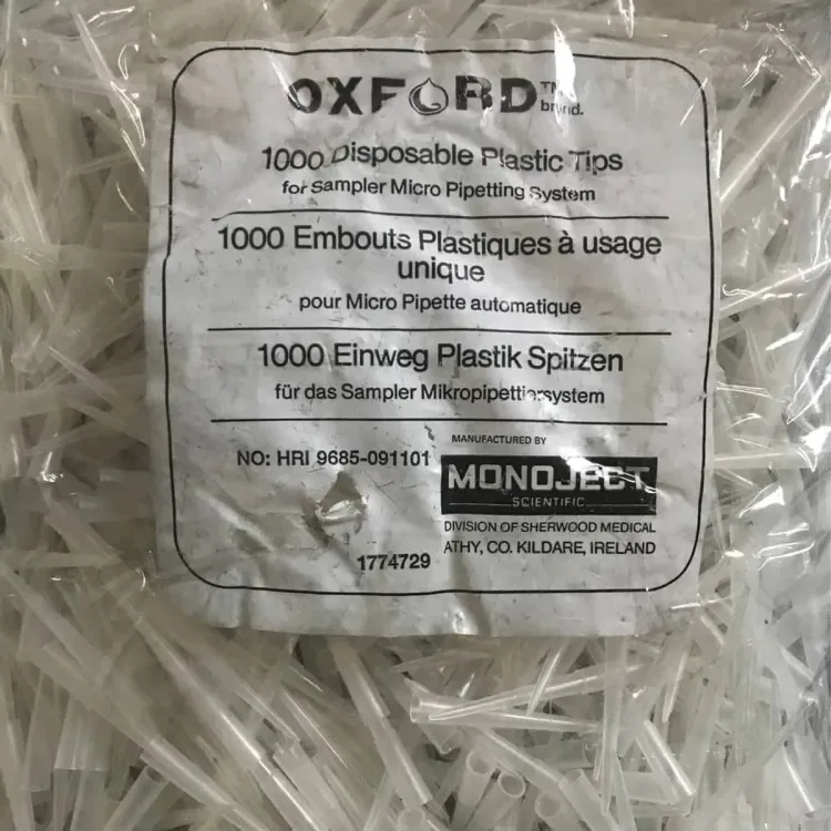 نوک سمپلر 1000 لاندا اپندورفی برند آکسفورد بسته 500 عددی