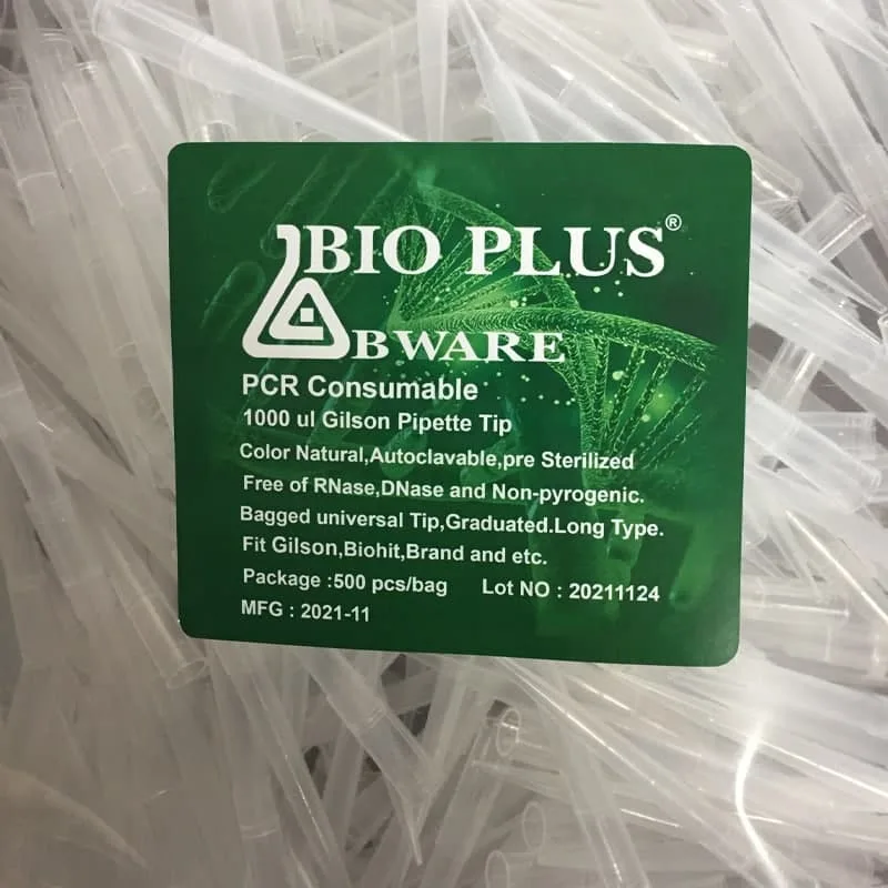 Gilson Piptte Tip 1000μl Bio Plus (1) نوک سمپلر 1000 لاندا گیلسونی استریل 500 عددی بایوپلاس PCR