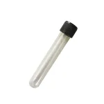 لوله آزمایش شیشه ای درب دار 75*12