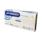 دستکش لاتکس بدون پودر اپی پرفکت ( حریر) سایز مدیوم بسته 100 عددی