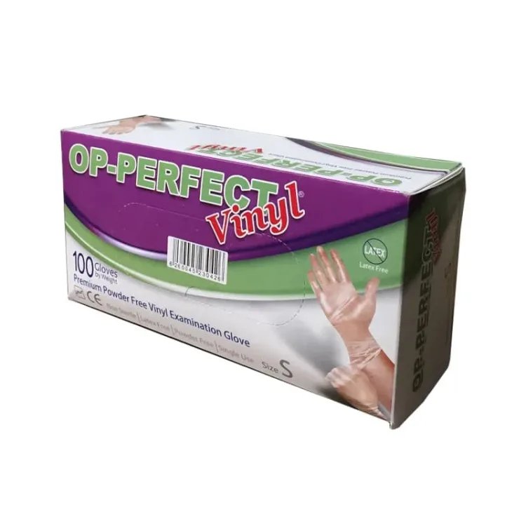 دستکش وینیل اپی پرفکت vinyl OP-perfect (حریر) اسمال S