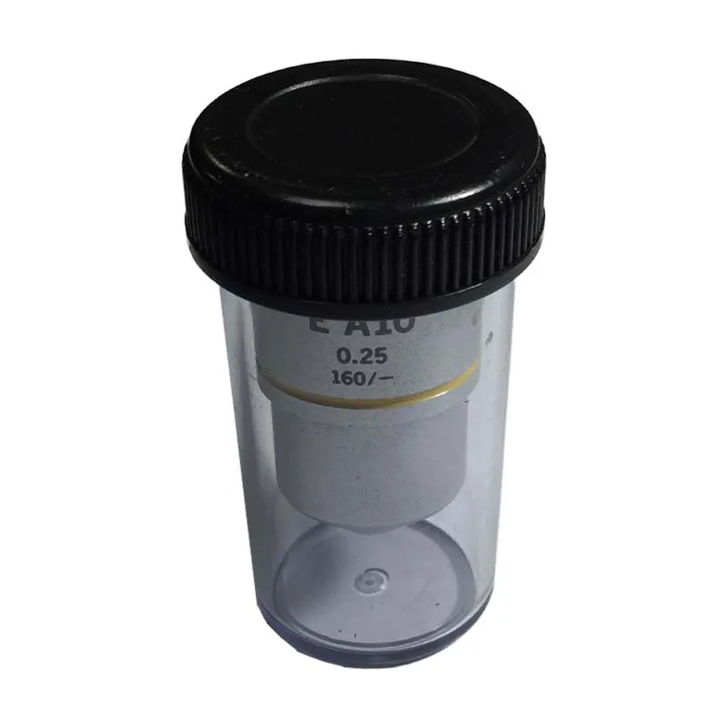 Olympus microscope objective lens 10X (1) لنز شیئی میکروسکوپ سایز 10X برند المپیوس