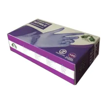 دستکش نیتریل بدون پودر A1GLOBE متوسط مدیوم M بسته 100 عددی