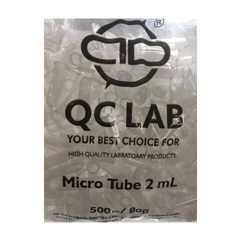 میکروتیوب 2 سی سی ساده بسته 500 عددی برند QC LAB