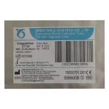 لوله آزمایش سدیم سیترات PT PTT وکیوم زینل حجم 2.7 سی سی