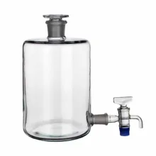 باریل شیشه ای آزمایشگاهی شیر دار 10 لیتری