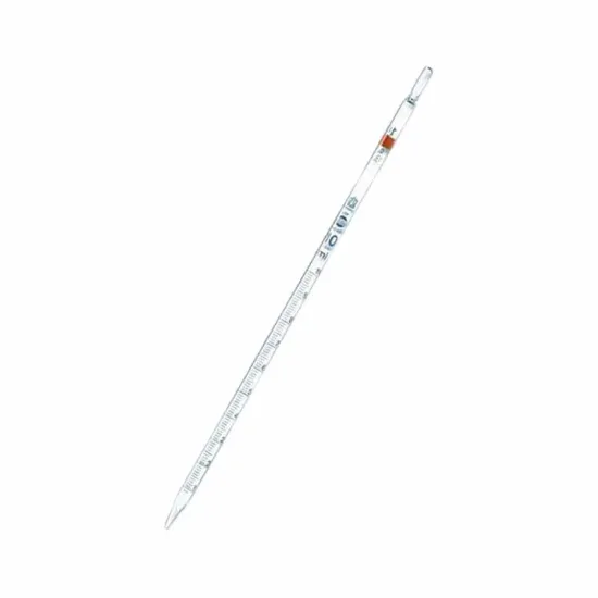 10 cc graduated glass pipette پیپت شیشه ای آزمایشگاهی مدرج حجم 10 سی سی