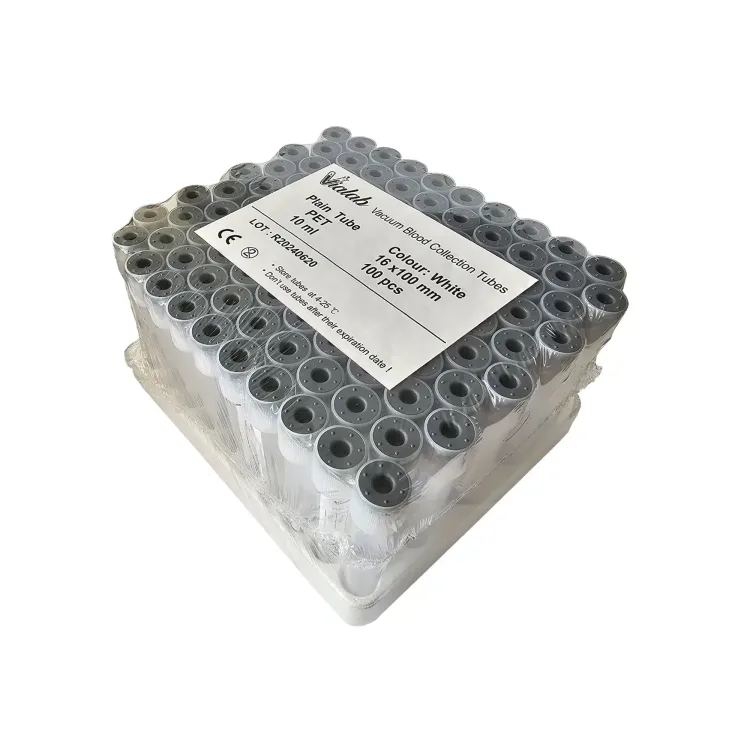 لوله خون گیری خلا بدون افزودنی (Plain) ویالب 10cc