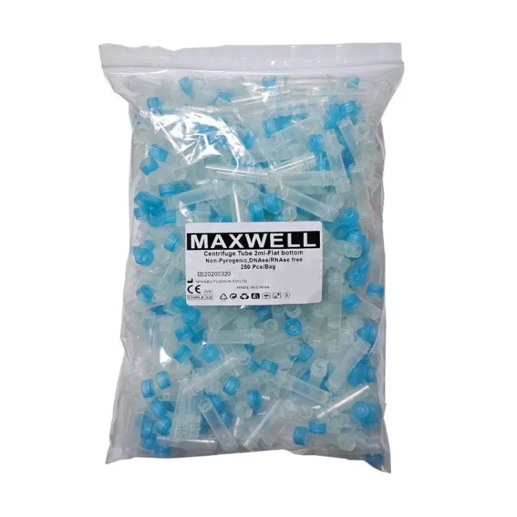 کرایوتیوب درب متصل PCR 2ml مکسول Non-Pyrogenic