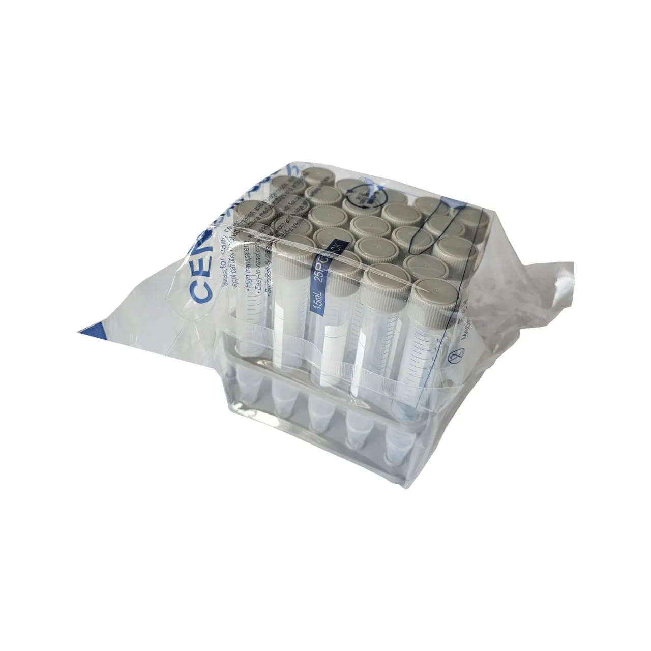 15 ml Ataco Centrifuge Tubes, Pack of 25 with Falcon Rack لوله سانتریفیوژ 15 سی سی آتاکو 25 عددی به همراه رک فالکون