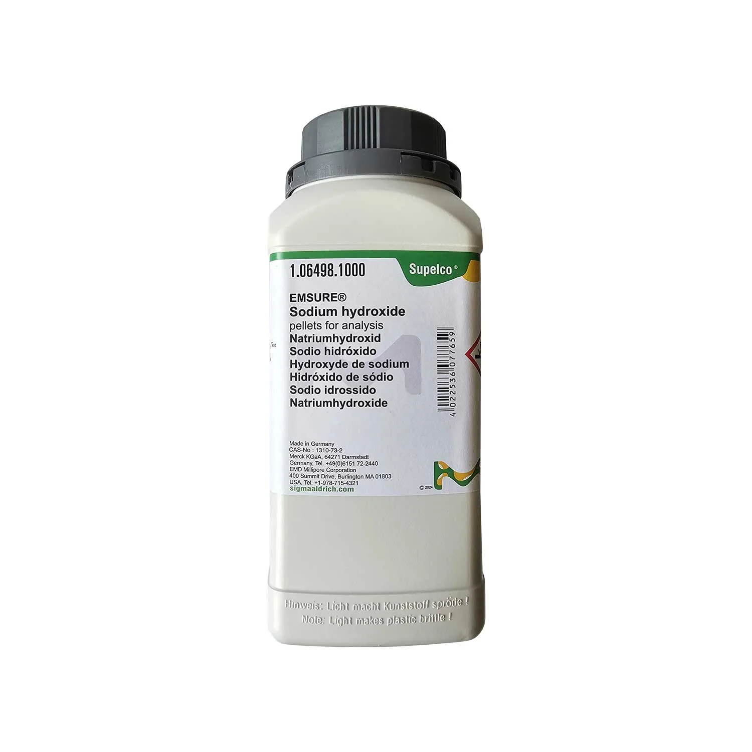 سدیم هیدروکسید مرک 1000گرم کد 106498