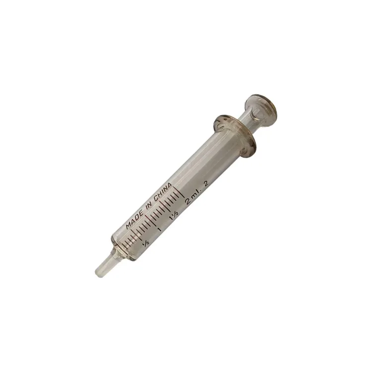 سرنگ شیشه ای 2ml نوک مرکز چین