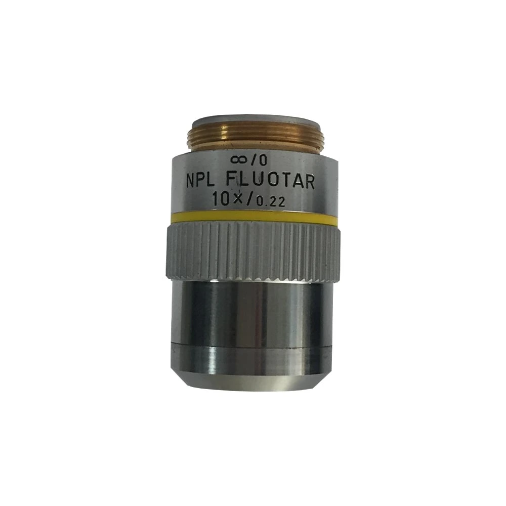 Leitz Wetzlar NPL Fluotar 10X0.22 Microscope Objective Lens لنز شیئی میکروسکوپ Leitz Wetzlar NPL Fluotar 10X/0.22 آلمان