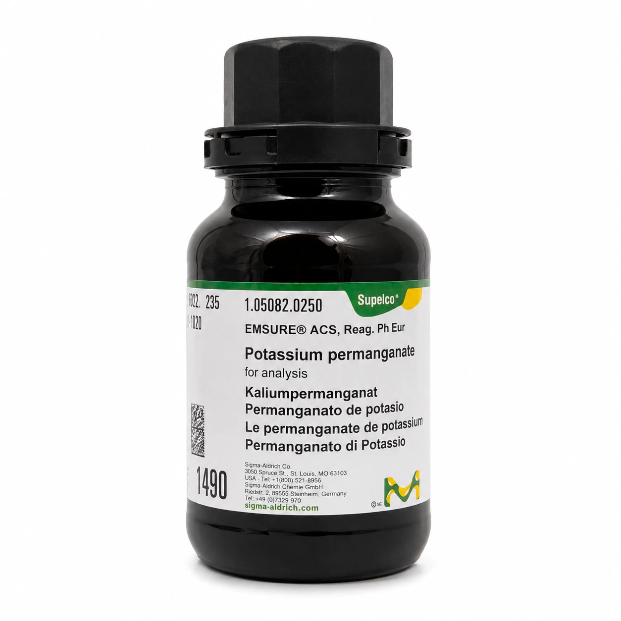 Potassium Permanganate Merck 250 g Code 105082 پرمنگنات پتاسیم مرک 250 گرم کد 105082